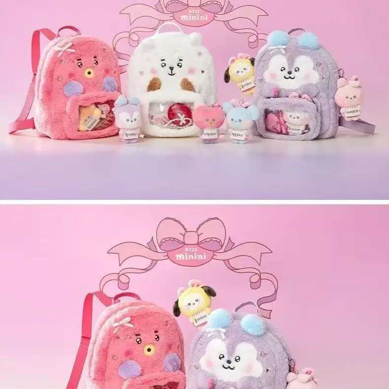 Travel Accessories Pouch - 모델 BT21 미니니 더블숄더 통증방지 가방,