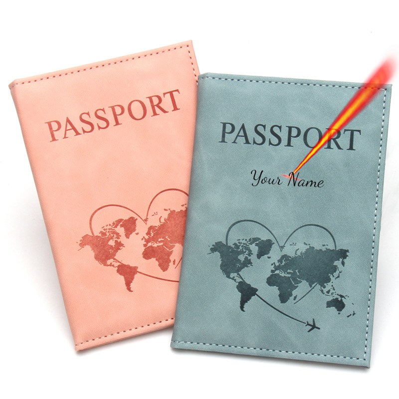 Travel Accessories Wallet - 사랑스러운 지도 여권 커버 패션 여행