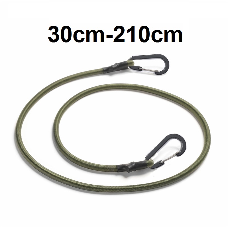 Travel Accessories Bike - 30-210cm 7mm 포장 밧줄 실버 후크가있는