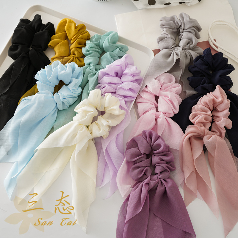 Travel Accessories For Girls - 1Pc 패션 25cm 쉬폰 긴 리본