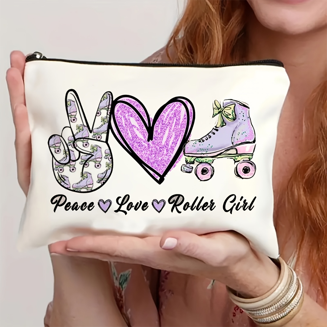 Travel Accessories For Girls - 1Pc 평화, 사랑 및 롤러 스케이트