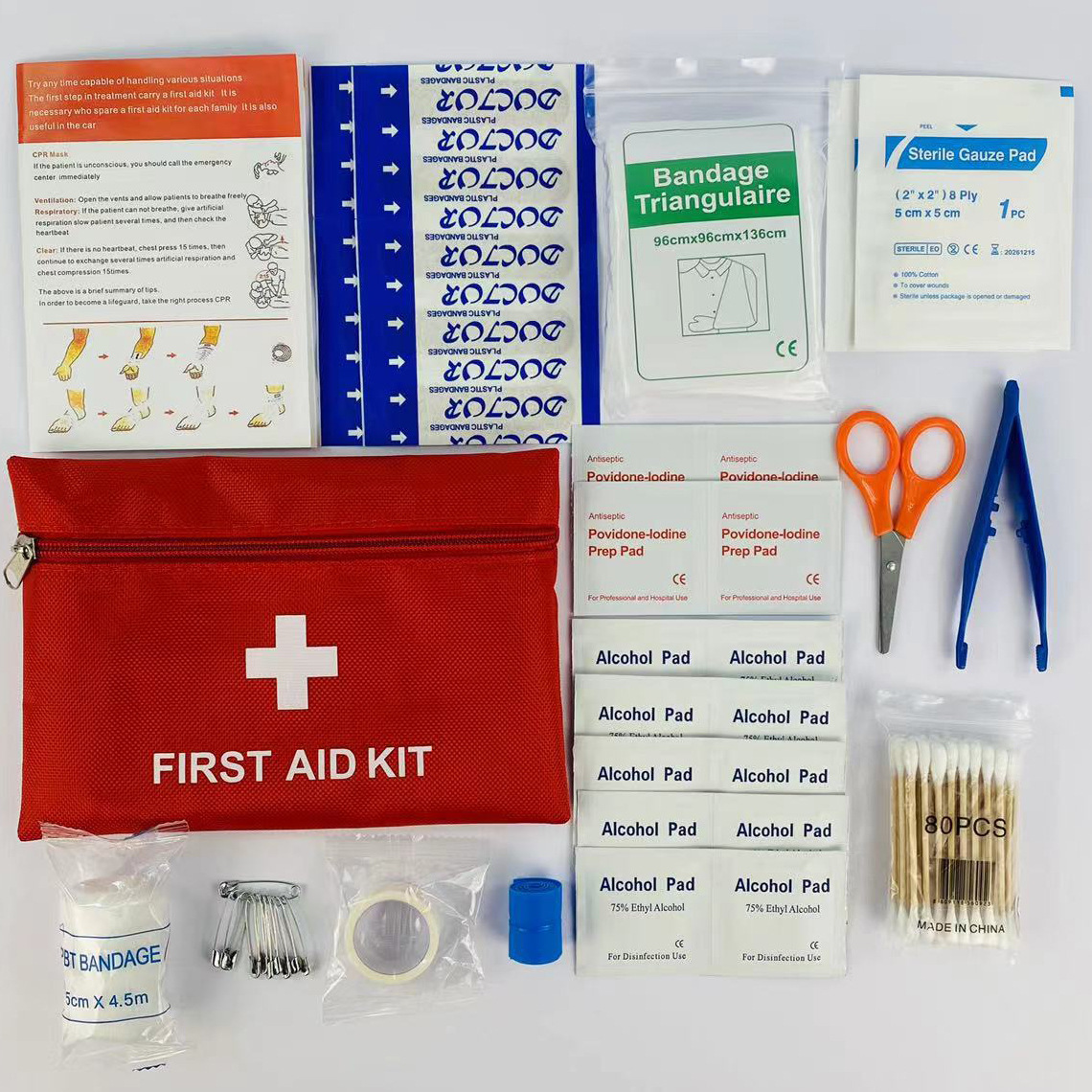 Travel Accessories Kit - 14종 구급상자 외상 키트, 여행, 가정,