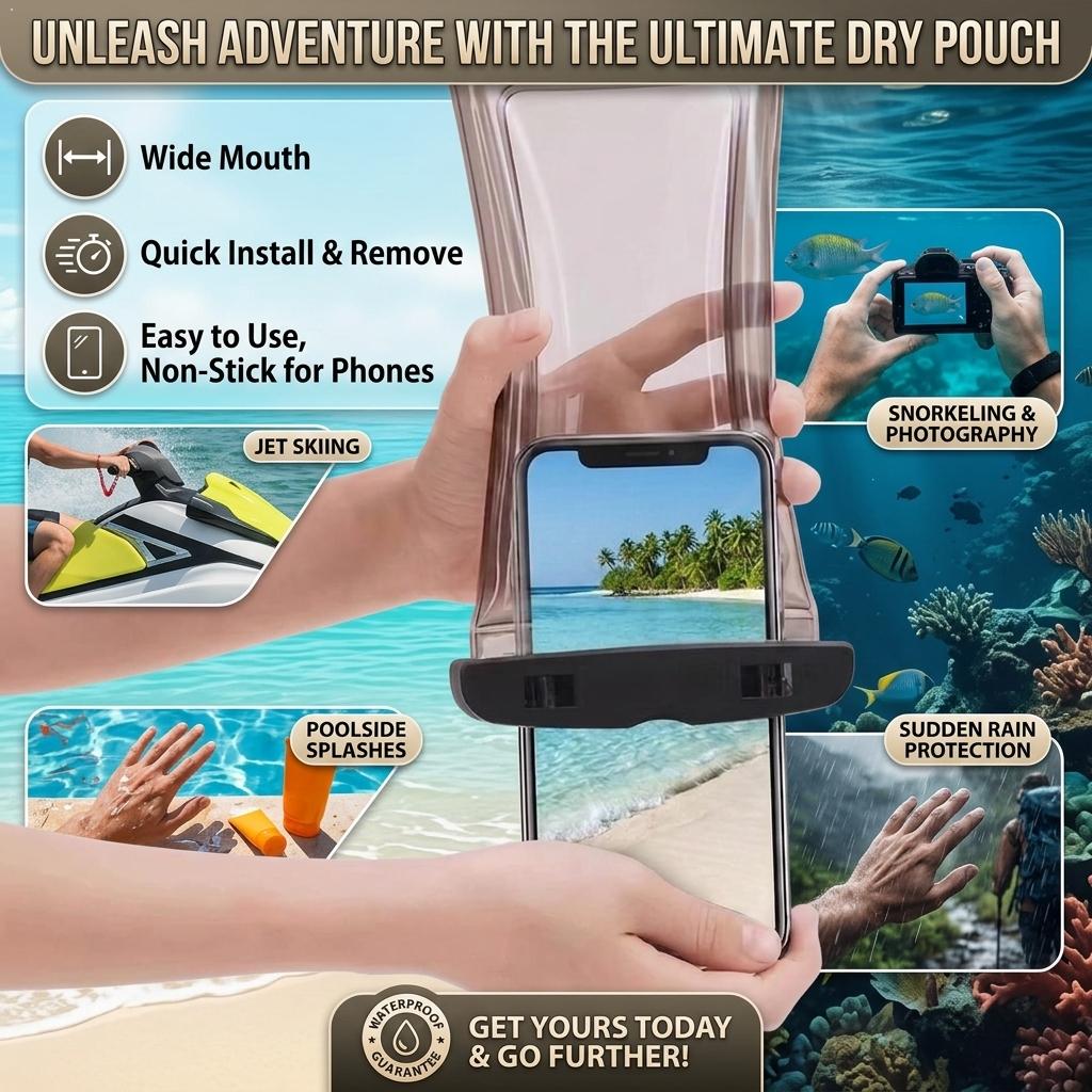 Travel Accessories Pouch - 아이폰 스마트폰용 방수 휴대폰 케이스 드라이백