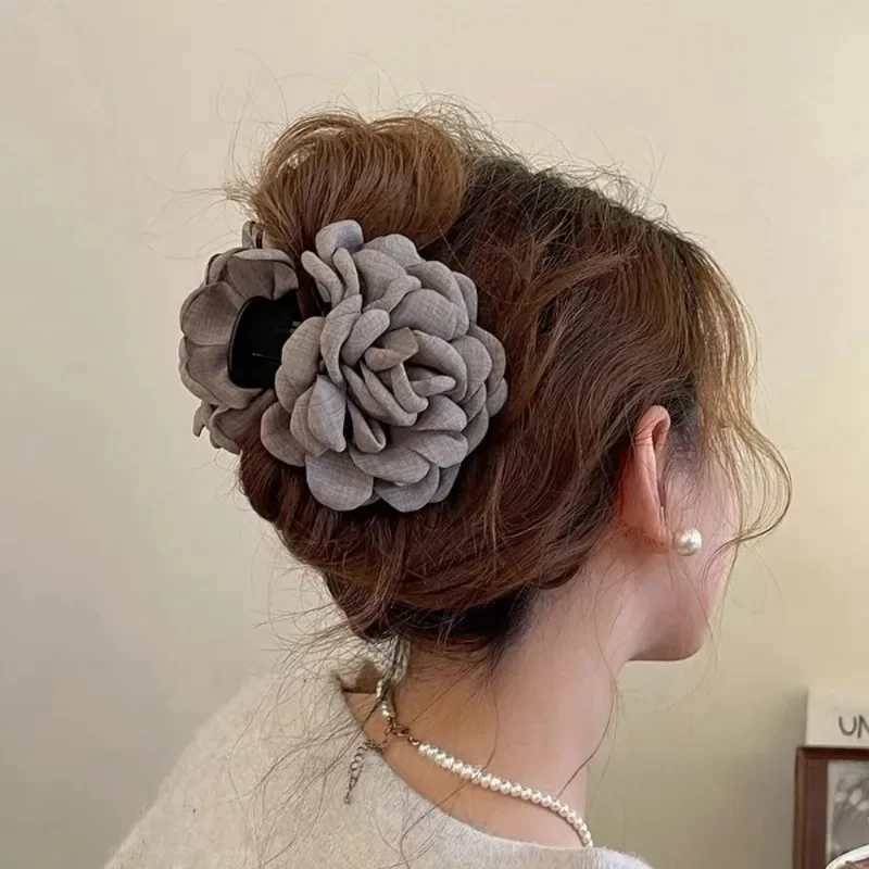Travel Accessories For Girls - 여자를위한 프랑스어 패브릭 장미 꽃 머리