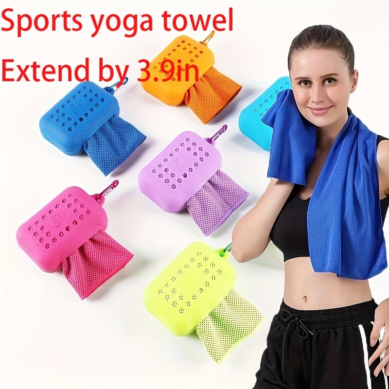 Travel Yoga Accessories - 작은 실리콘 아이스 타월 콜드 스포츠