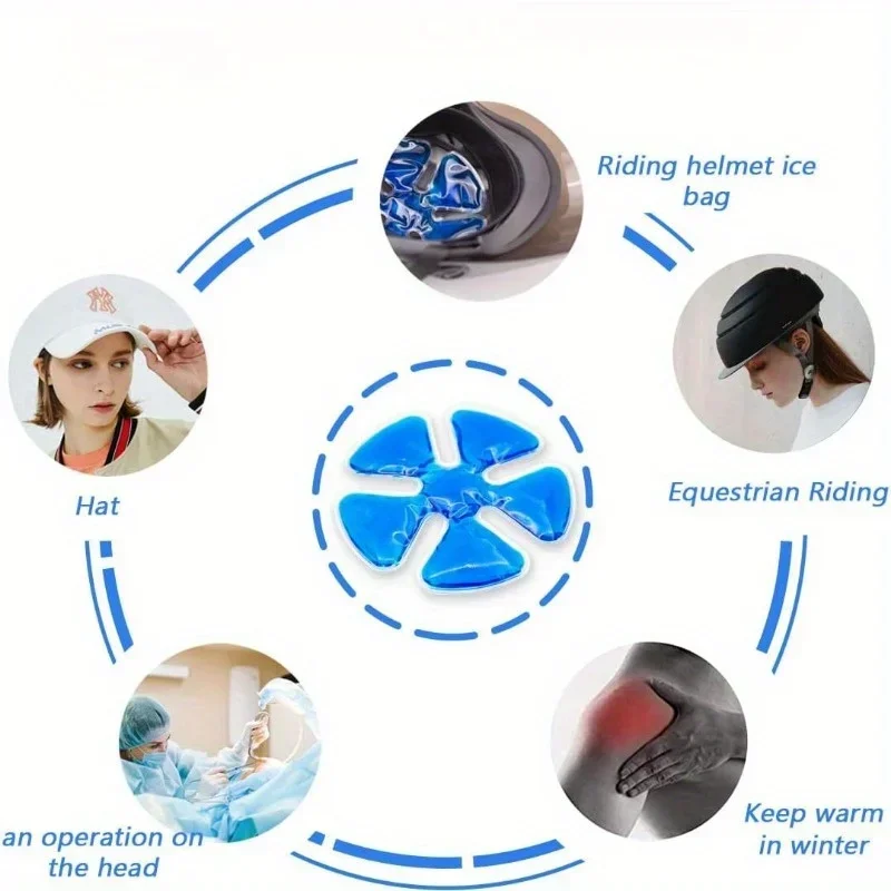 블루 PVC 젤 아이스팩 - 헬멧 및 모자용 조절 가능 - Travel Accessories Kit 리뷰 및 가격