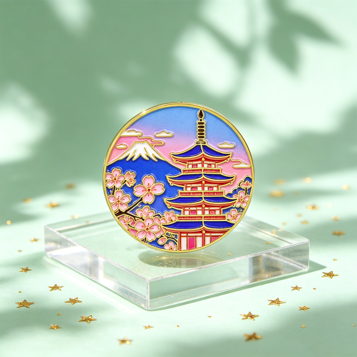 일본 벚꽃 에나멜 핀, 빈티지 라펠 브로치, 미적 감각 - Travel Accessories In Japan 리뷰 및 가격