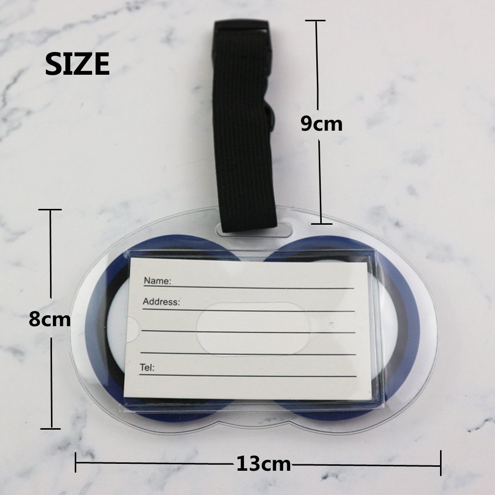 귀여운 눈 모양 수하물 태그 이름 식별 라벨이 있는 재 - Travel Accessories International 리뷰 및 가격