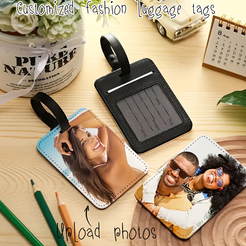 맞춤형 사진 가죽 수하물 태그, 화려한 패턴 탑승권 태 - Travel Accessories Meaning 리뷰 및 가격