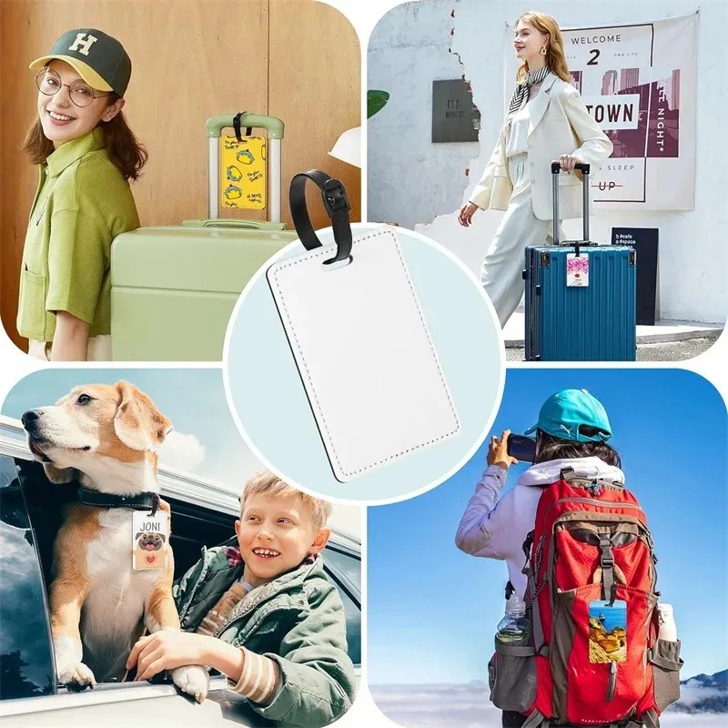 맞춤형 사진 가죽 수하물 태그, 화려한 패턴 탑승권 태 - Travel Accessories Meaning 리뷰 및 가격