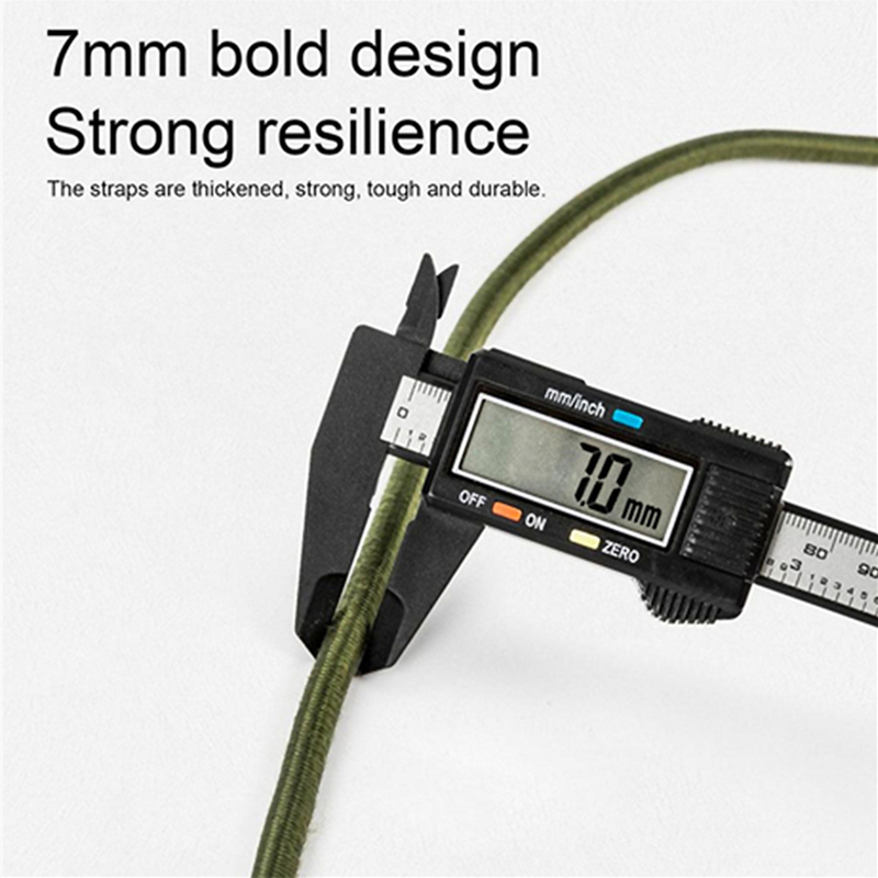 30-210cm 7mm 포장 밧줄 실버 후크가있는 탄성 - Travel Accessories Bike 리뷰 및 가격