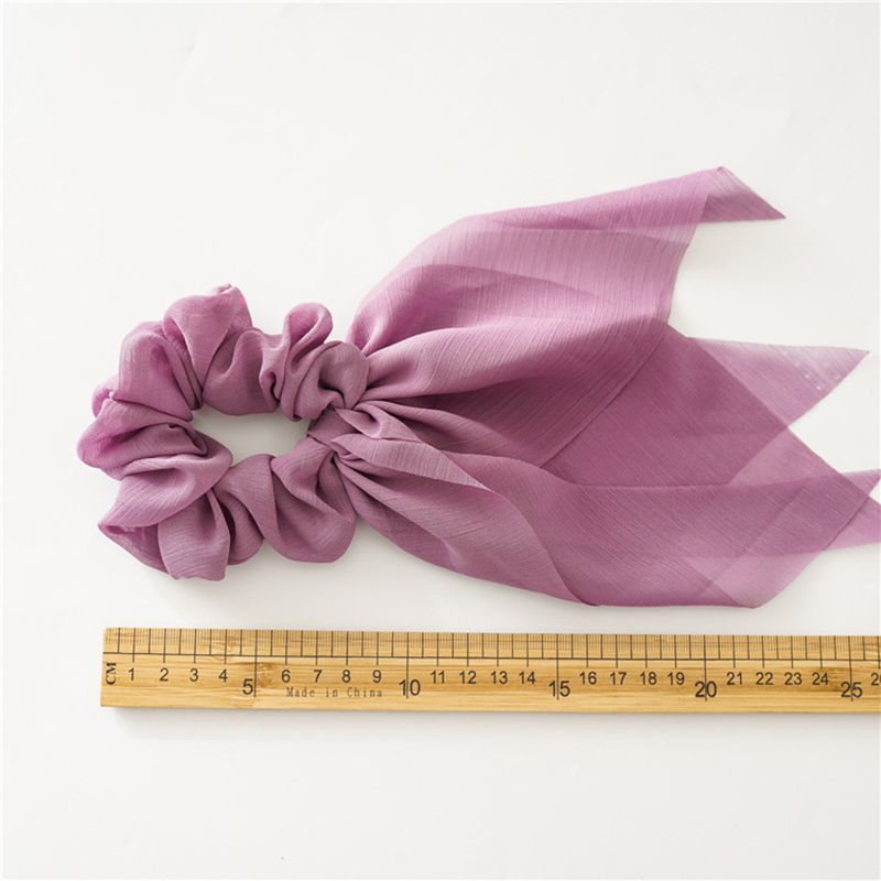 1Pc 패션 25cm 쉬폰 긴 리본 Scrunchies - Travel Accessories For Girls 리뷰 및 가격