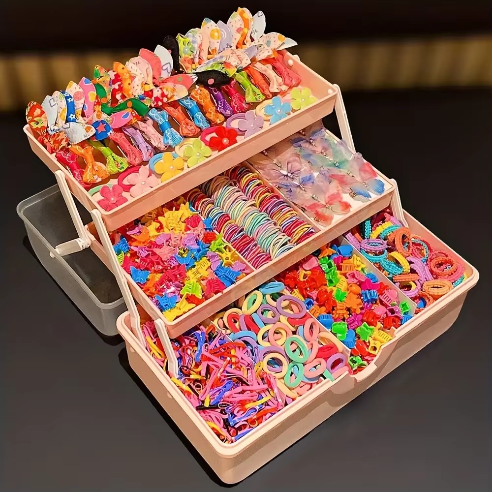 여아의 일상복에 어울리는 555개의 헤어 액세서리 세트 - Travel Accessories Kit 리뷰 및 가격