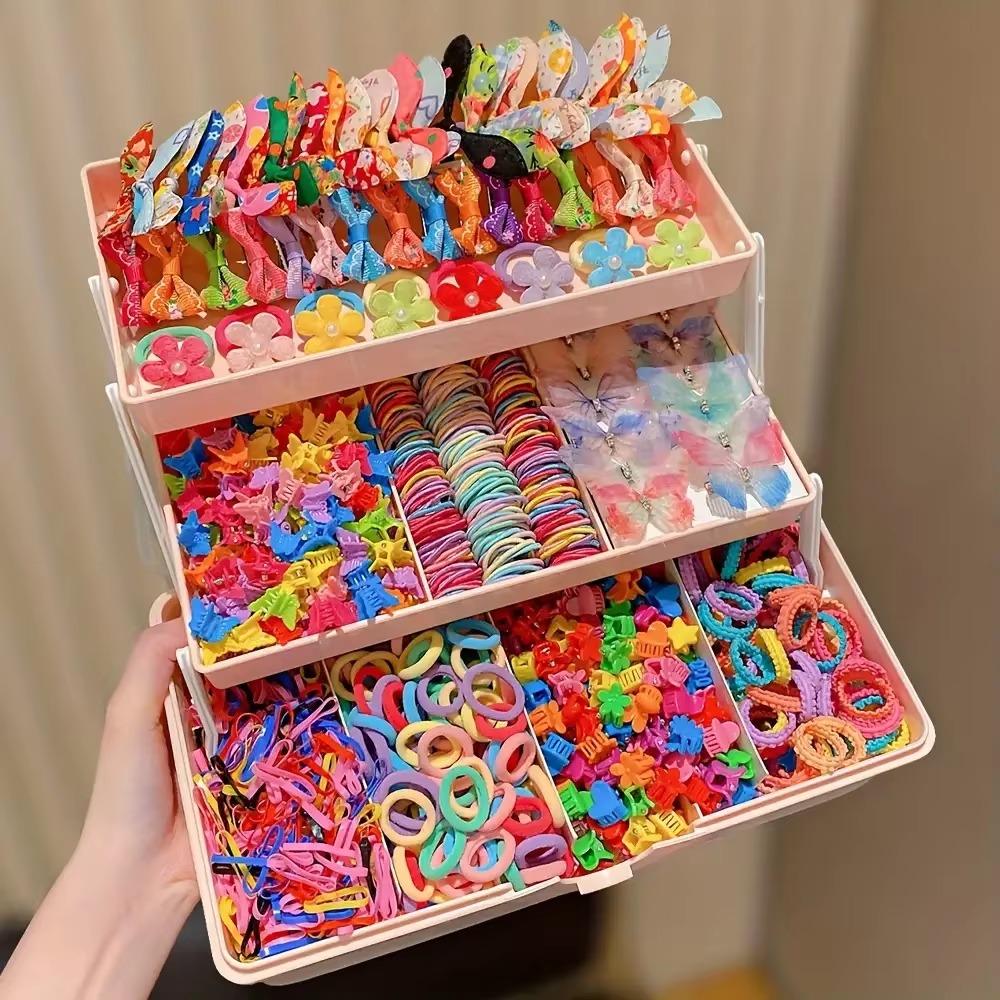 여아의 일상복에 어울리는 555개의 헤어 액세서리 세트 - Travel Accessories Kit 리뷰 및 가격