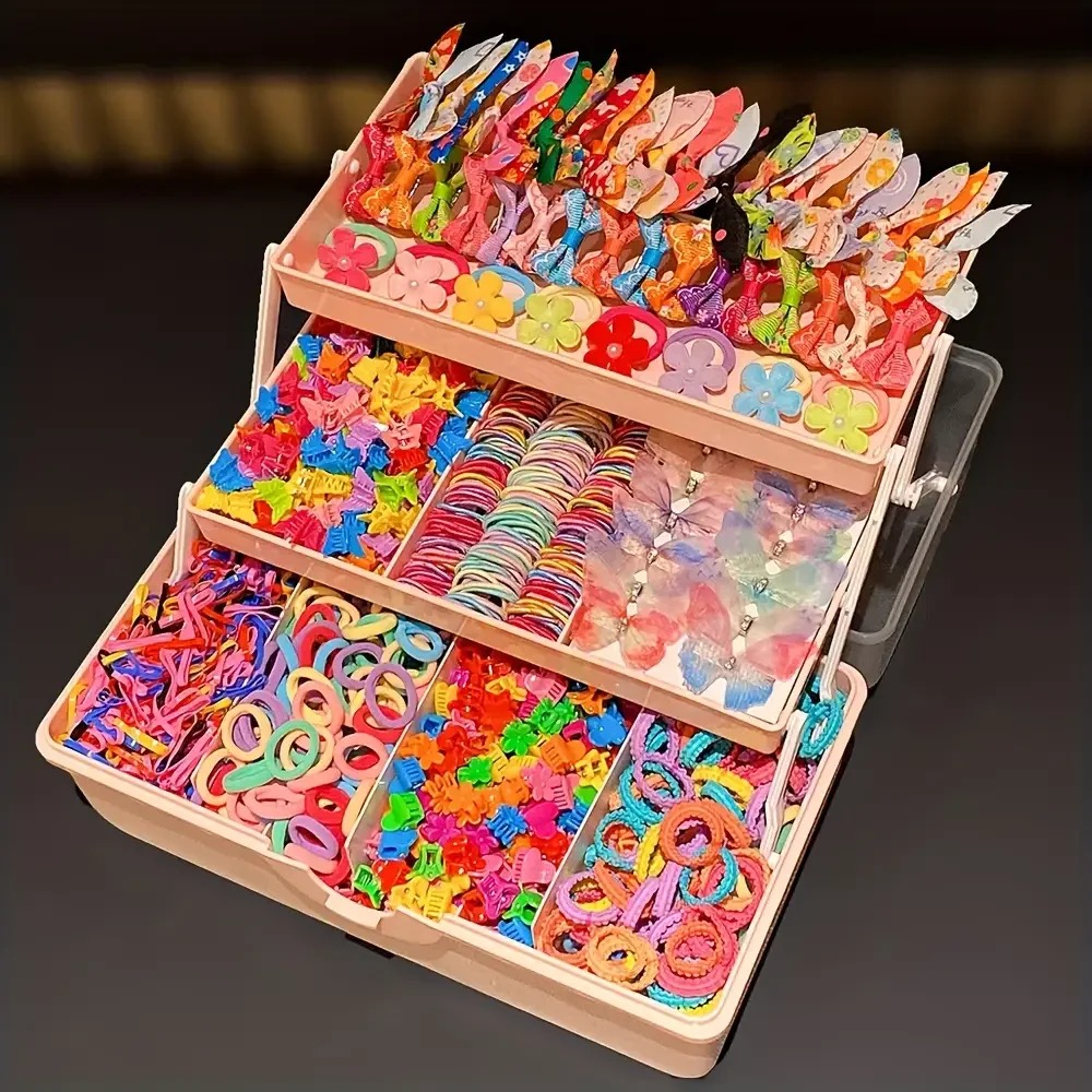 여아의 일상복에 어울리는 555개의 헤어 액세서리 세트 - Travel Accessories Kit 리뷰 및 가격