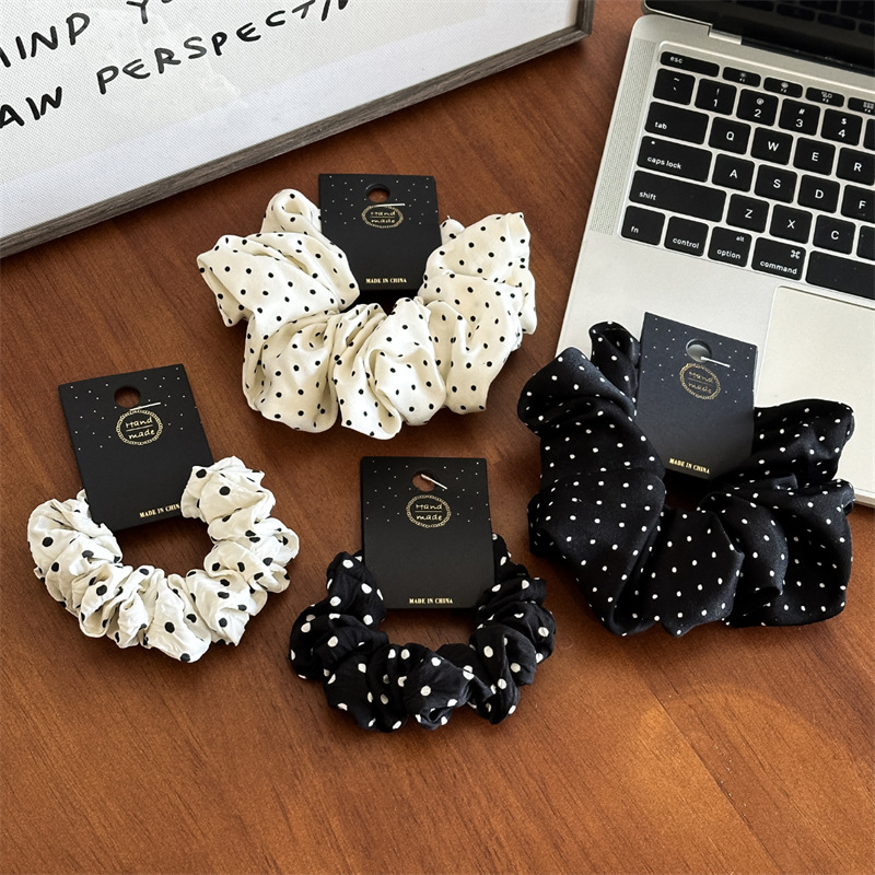 11cm/14cm 도트 헝겊 Scrunchies 여자  - Travel Accessories For Girls 리뷰 및 가격