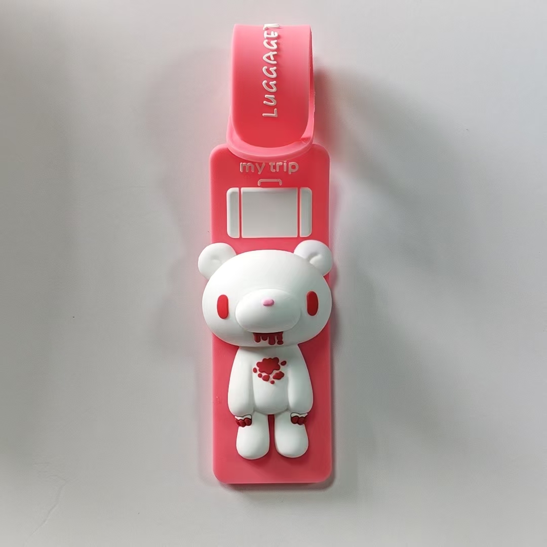 귀여운 만화 곰 실리콘 러기지 태그, 분실 방지 여행  - Travel Accessories International 리뷰 및 가격