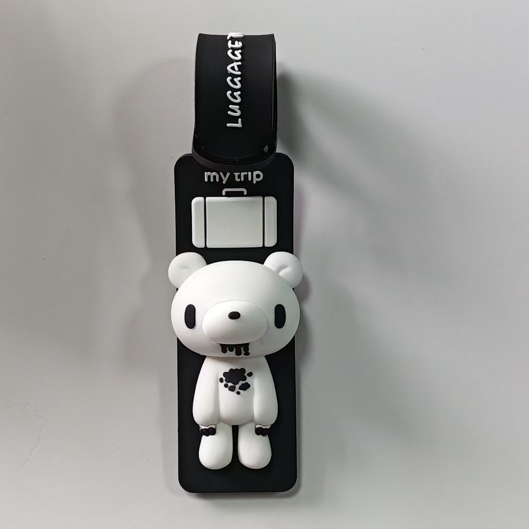 귀여운 만화 곰 실리콘 러기지 태그, 분실 방지 여행  - Travel Accessories International 리뷰 및 가격