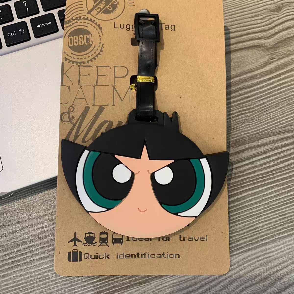파워퍼프걸즈 가방 펜던트 귀여운 만화 캐릭터 수하물 태 - Travel Accessories International 리뷰 및 가격