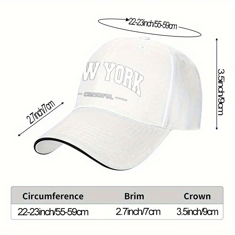 뉴욕 쾌활한 야구 모자 유니섹스 조절 가능한 스트리트웨 - Travel Accessories New York 리뷰 및 가격
