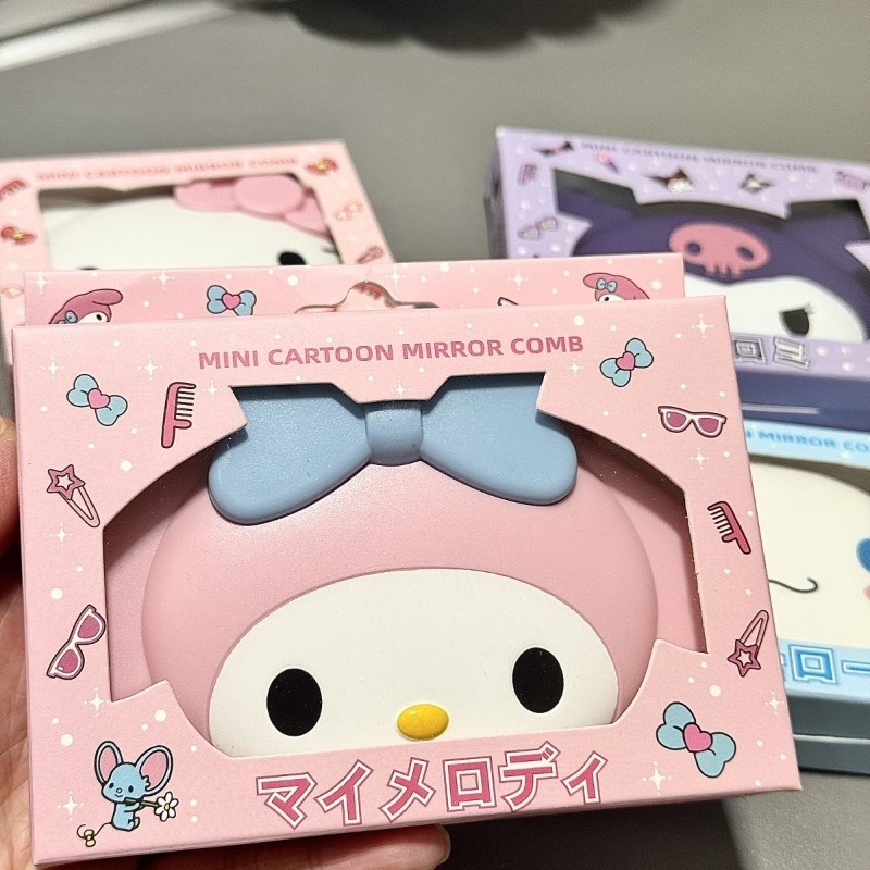헬로키티에서 영감을 받은 플립형 거울, 귀여운 애니메이 - Travel Accessories In Japan 리뷰 및 가격