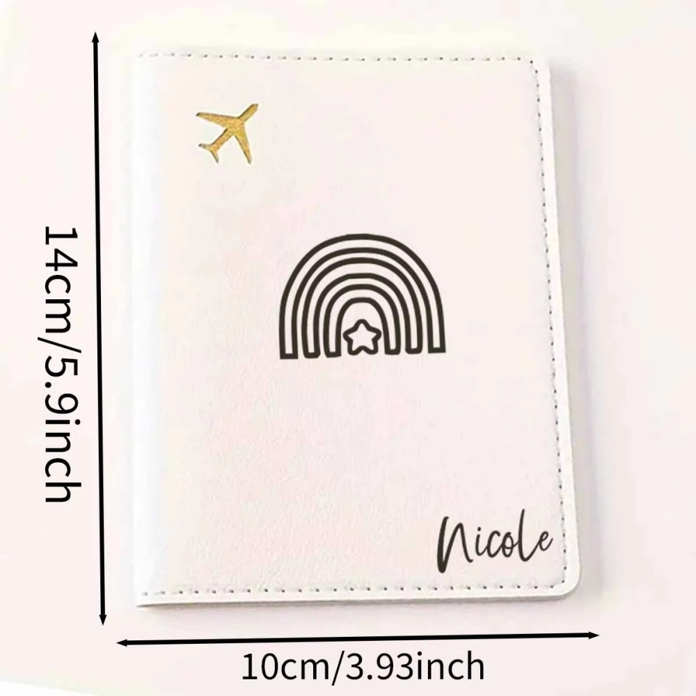 맞춤형 이름이 새겨진 여권 커버, 가죽 스타일 여권 홀 - Travel Accessories Meaning 리뷰 및 가격