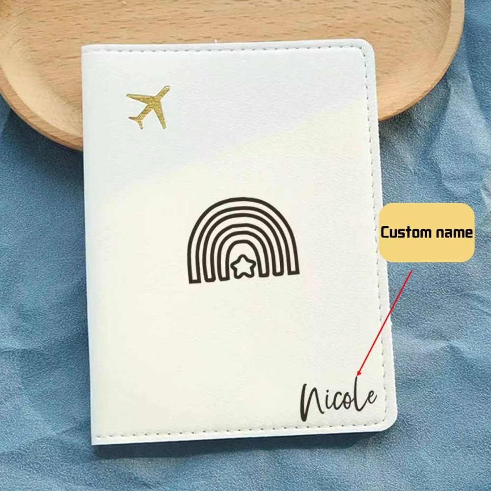 맞춤형 이름이 새겨진 여권 커버, 가죽 스타일 여권 홀 - Travel Accessories Meaning 리뷰 및 가격