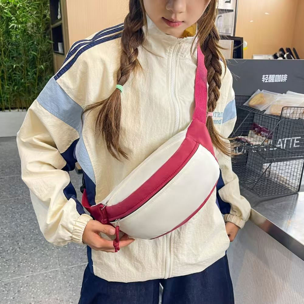 1피스 여성용 가슴 가방, 컬러 블록 캐주얼 숄더백,  - Travel Accessories Bike 리뷰 및 가격