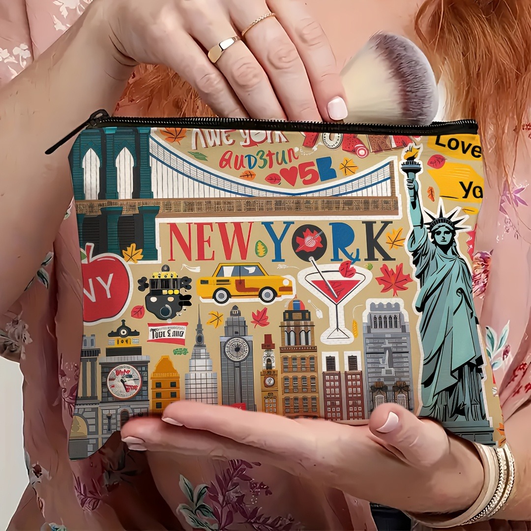 뉴욕시 디자인 메이크업 가방, 상징적인 랜드마크가 있는 - Travel Accessories New York 리뷰 및 가격