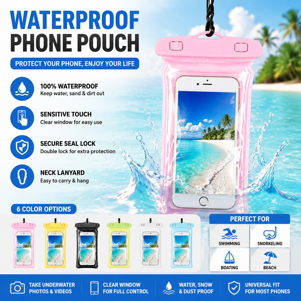 아이폰 스마트폰용 방수 휴대폰 케이스 드라이백 파우치, - Travel Accessories Pouch 리뷰 및 가격