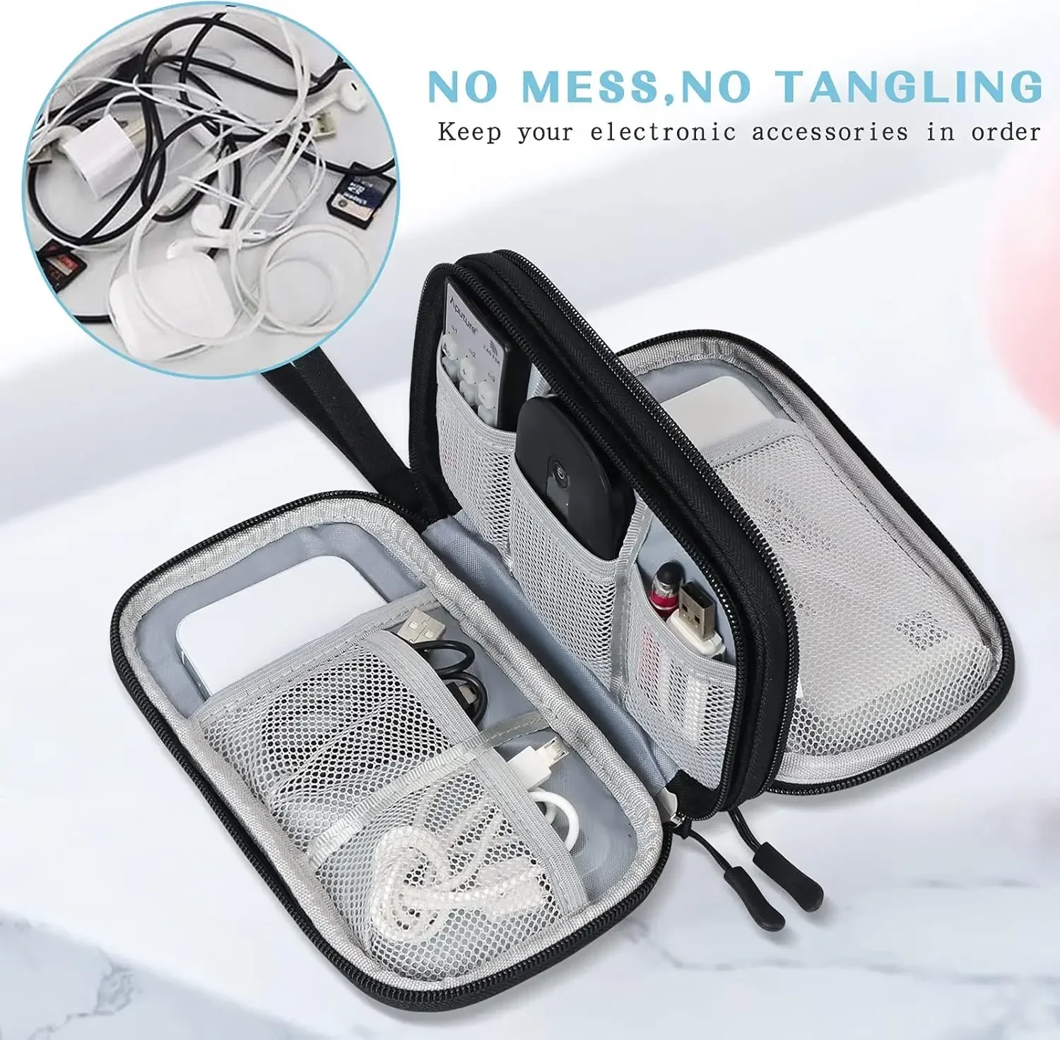여행용 케이블 가방 휴대용 디지털 보관 파우치 충전기  - Travel Accessories Pouch 리뷰 및 가격