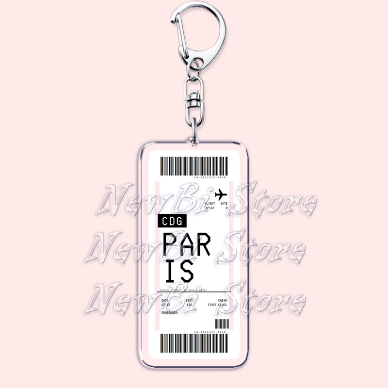 비행기 티켓 탑승권 키 체인 보스턴 파리 도쿄 뉴욕 액 - Travel Accessories New York 리뷰 및 가격