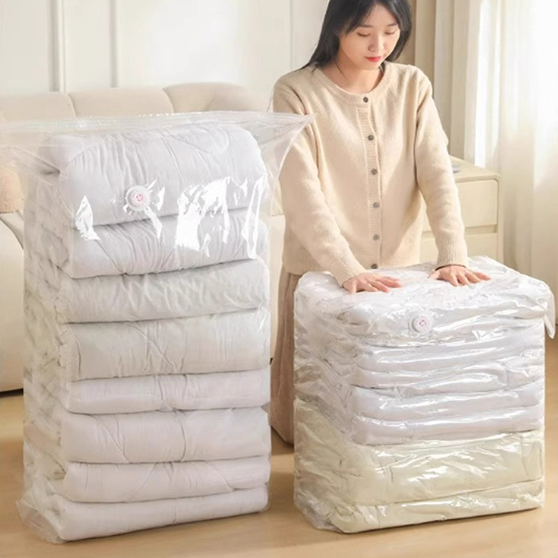진공 백 대형 펌프 필요 없음 플라스틱 보관 백 의류  - Travel Accessories In Store 리뷰 및 가격