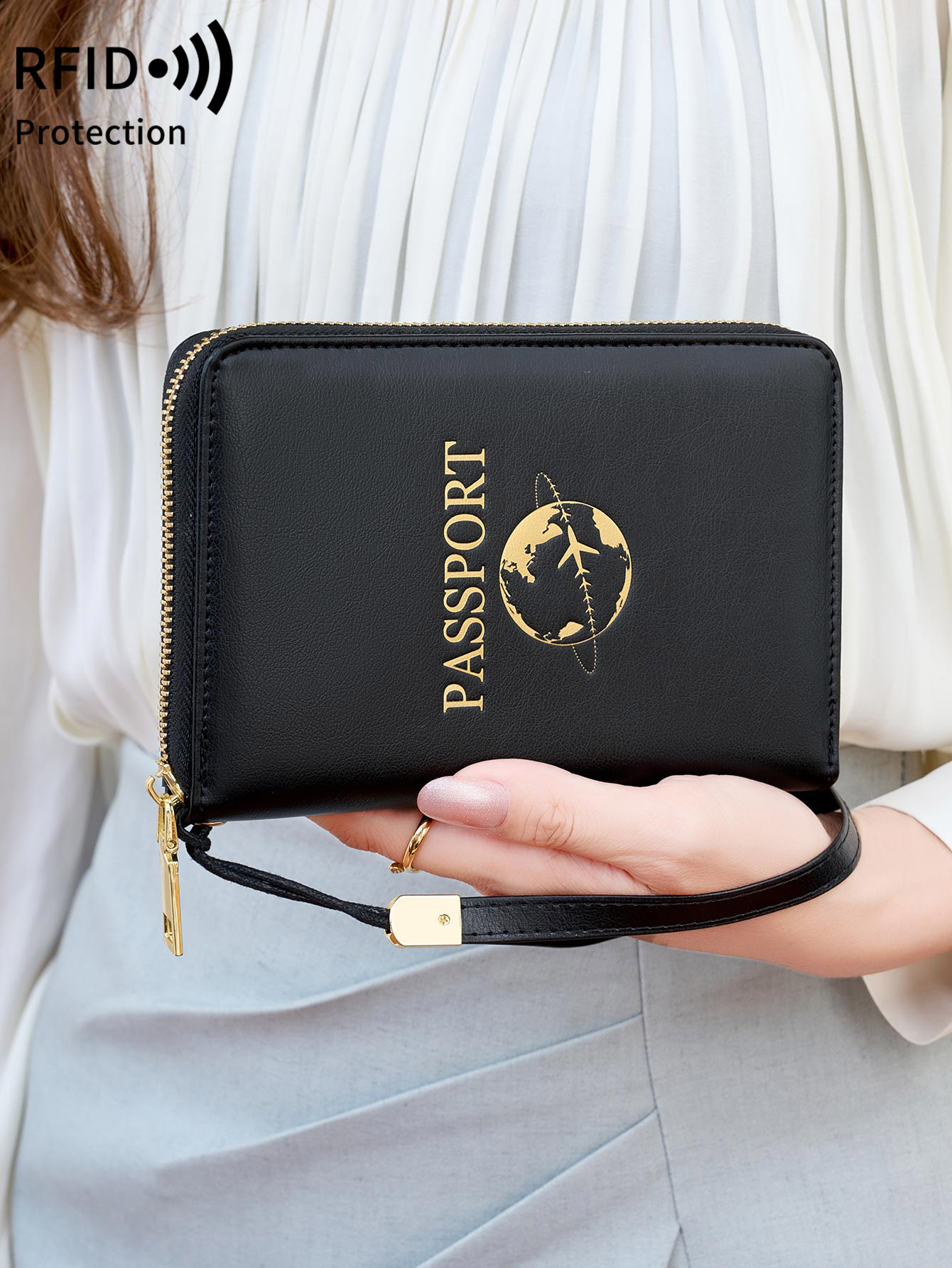 RFID 차단 여권 홀더, 이중 접이식 여행 지갑, 남 - Travel Accessories Wallet 리뷰 및 가격