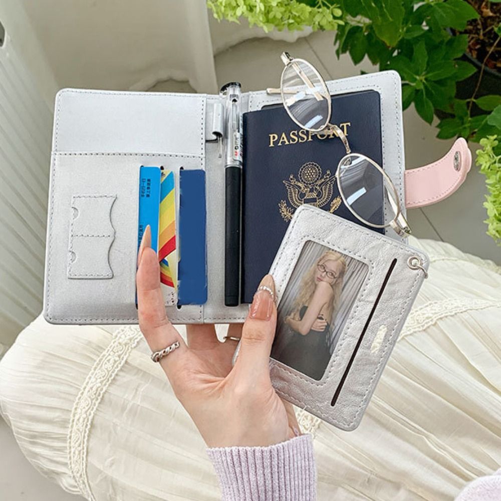 카드 홀더 PU 여권 가방 귀여운 강아지 여권 커버 여 - Travel Accessories Wallet 리뷰 및 가격