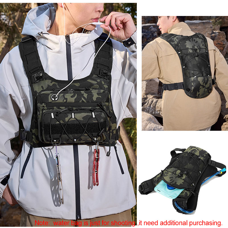 전술 가방 앞가슴 장비 조끼 배낭 캠핑 사냥 가방 남성 - Travel Accessories Bike 리뷰 및 가격