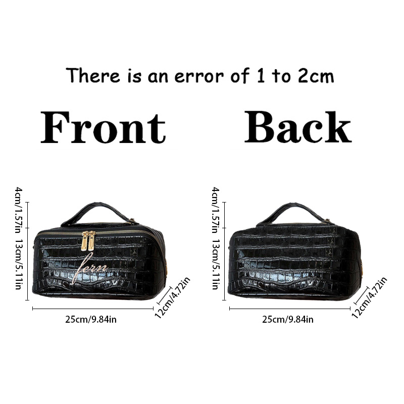 자수 크록 메이크업 가방, 맞춤형 비건 화장품 파우치, - Travel Accessories Gift Ideas 리뷰 및 가격