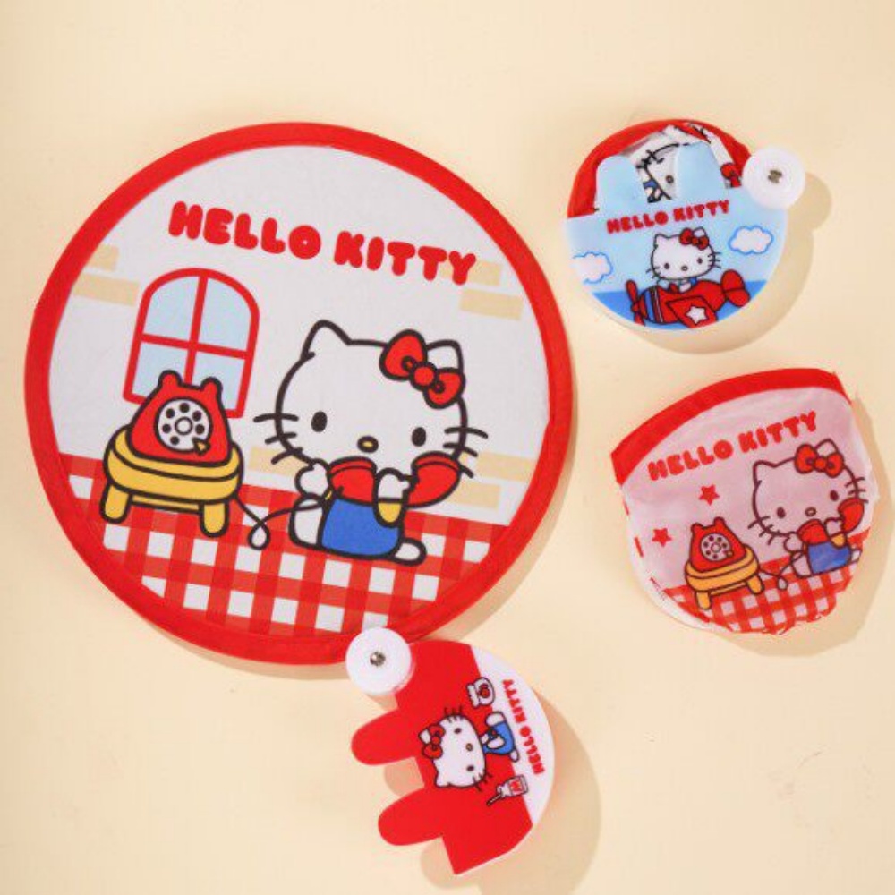 1Pcs 정품 산리오 헬로 키티 접이식 반사 핸드 팬  - Travel Accessories In Japan 리뷰 및 가격
