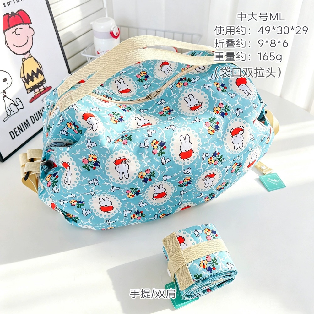 귀여운 접이식 친환경 가방 만화 대용량 쇼핑 파우치 일 - Travel Accessories In Japan 리뷰 및 가격